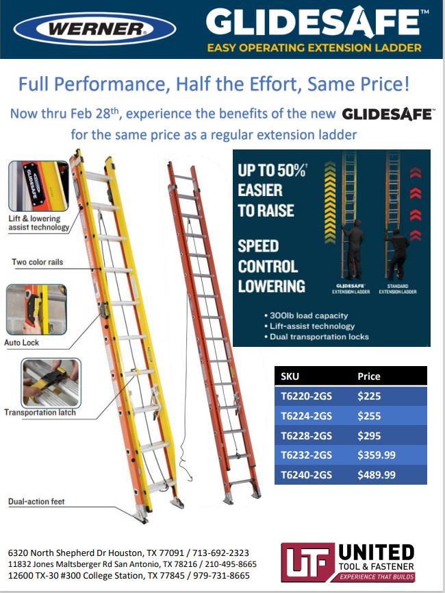 Werner GLIDESAFE™ Extension Ladder