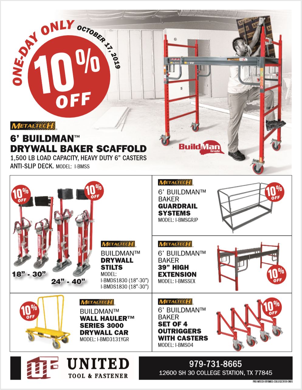 MetalTech College Station One-Day Sale